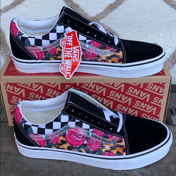 VANS OLD SKOOL ROSE Animalchck True White WMNS - Picture 2 of 16